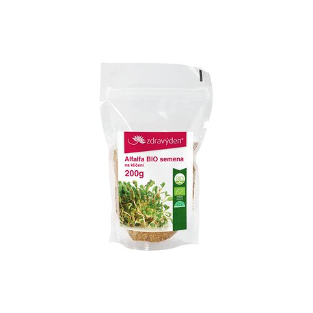 Alfalfa BIO – semena na klíčení 200g - CZ-BIO-003