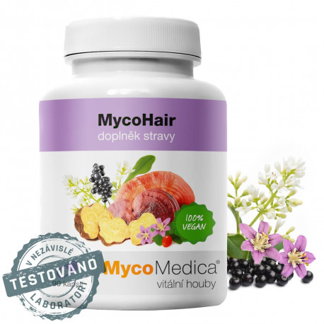 MycoHair - 90 rostlinných kapslí
