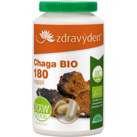 Chaga BIO 180 kapslí - CZ-BIO-003