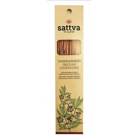 Vonné tyčinky Santal 15 ks, Sattva