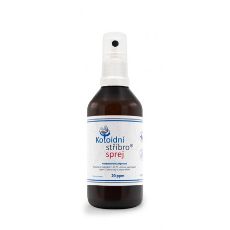 Koloidní stříbro sprej 100 ml - koncentrace 20ppm