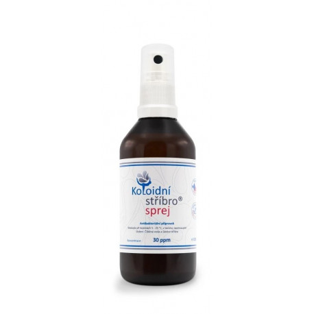 Koloidní stříbro sprej 100 ml - koncentrace 30ppm