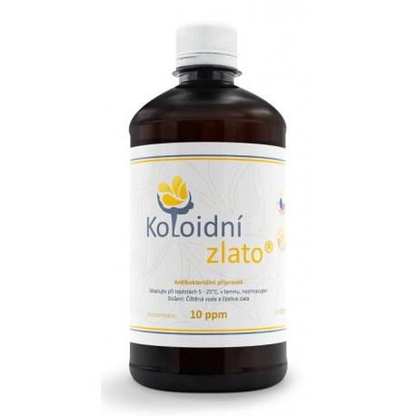 KOLOIDNÍ ZLATO 500 ML 10 PPM